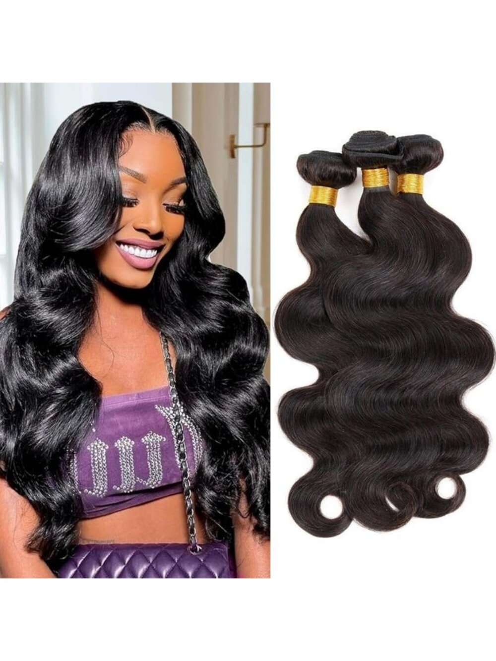 14-18 Inch Body Wave Human Hair Bundles - Unprocessed Brazilian Virgin Hair